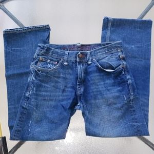 MENS DECREE STRAIGHT FIT BLUE JEANS SZ 34/32